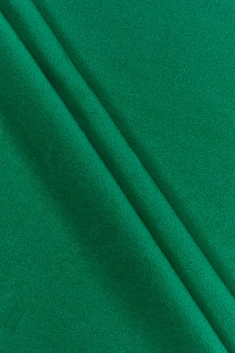 Laine de manteau avec COUPONS vert mohair