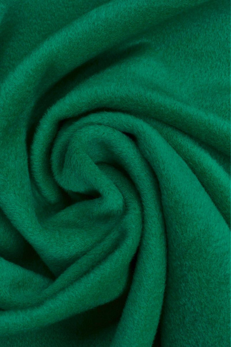 Coat wool with mohair green