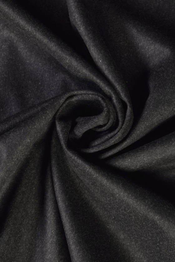 Manteau en laine avec cachemire graphite COUPON 60 cm