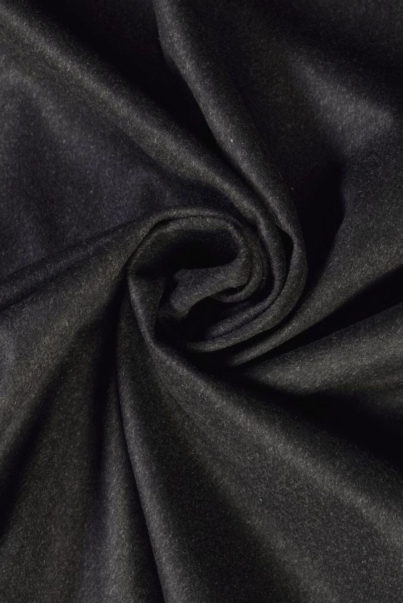 Manteau en laine avec cachemire graphite COUPON 60 cm