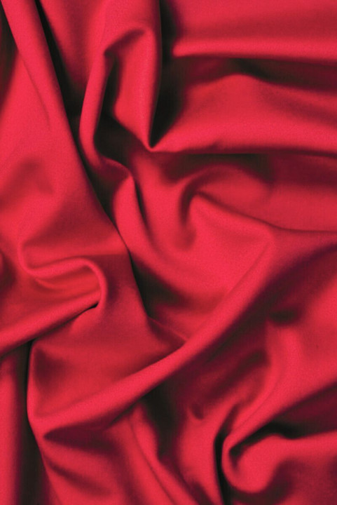 Frakke uld med cashmere hindbærrød