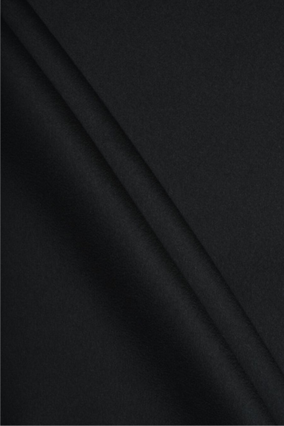 Coat wool double black