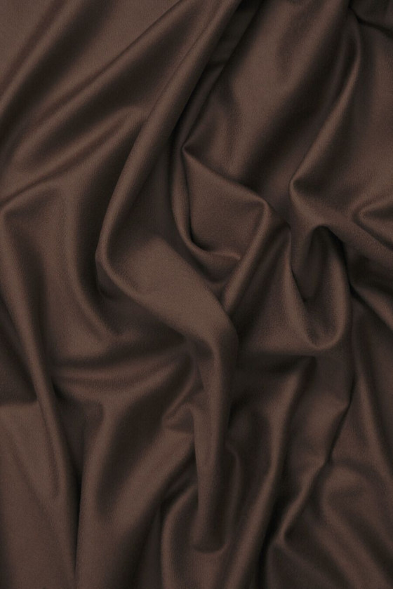 Coat wool with cashmere brown