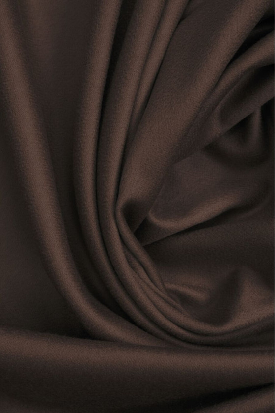 Coat wool with cashmere brown