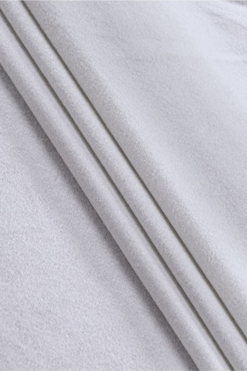 Light grey coat wool with a...