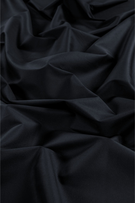 Black polyester taffeta