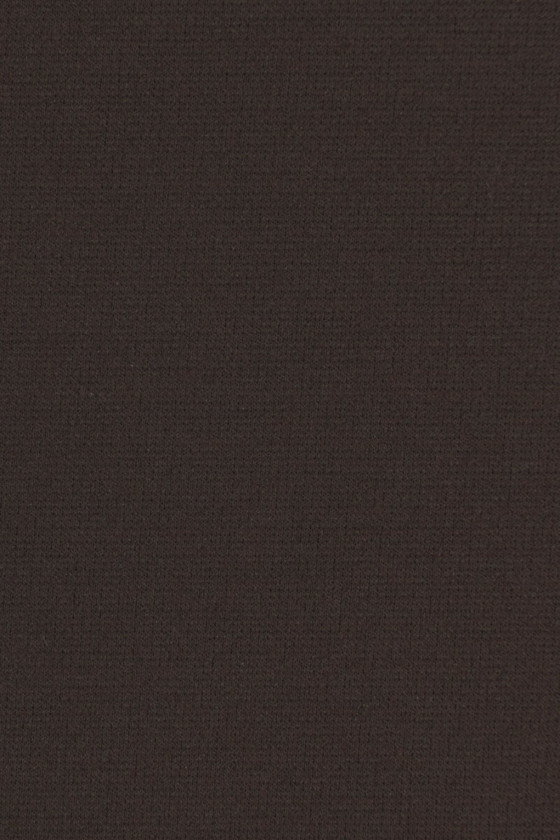 Polyester jersey knitted dark brown