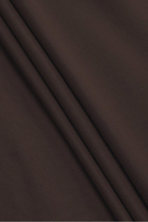 Polyester jersey knitted dark brown