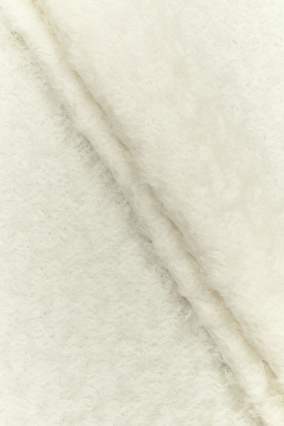 Coat wool with alpaca ecru