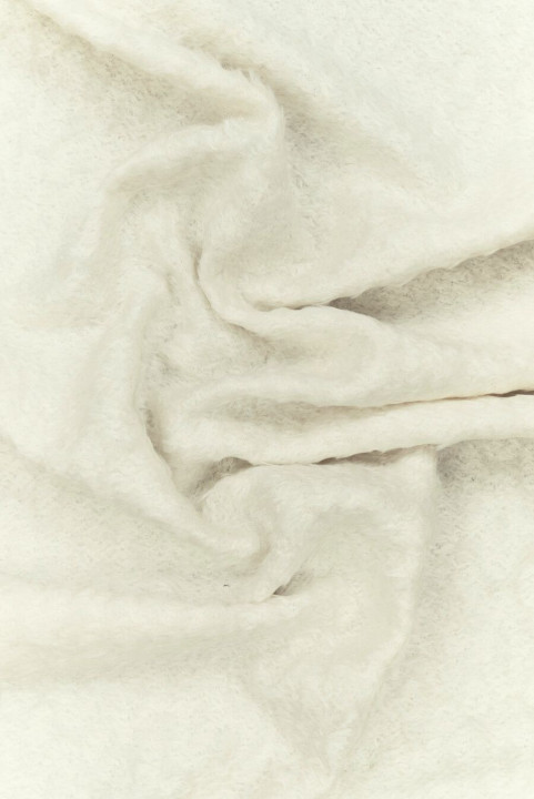 Coat wool with alpaca ecru