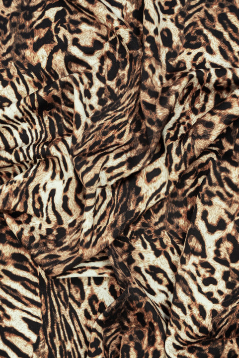 Viskóza s leopardím vzorem