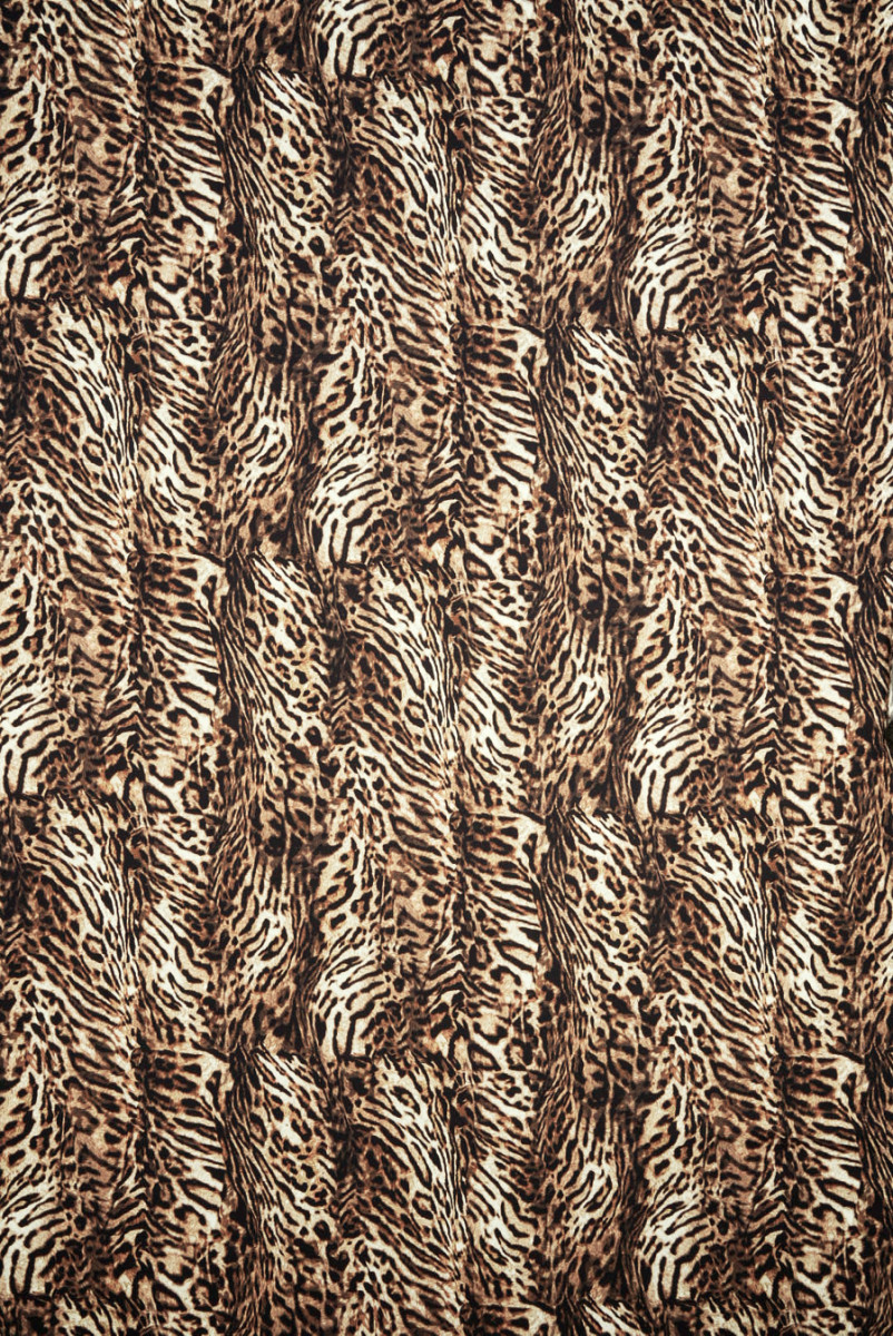 Viscose met panterprint