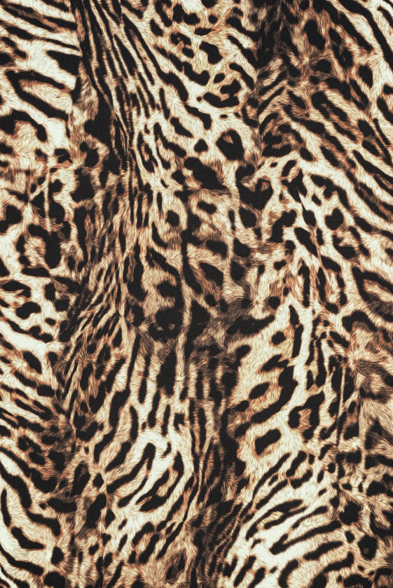Viskose mit Leopardenmuster