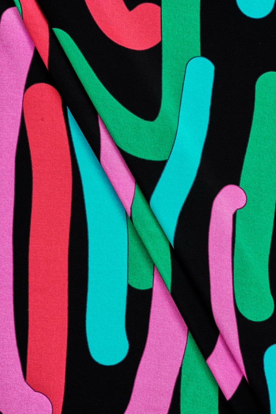 Crepe silk colorful tubes