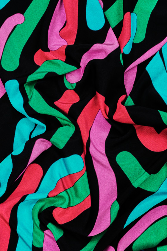 Crepe silk colorful tubes