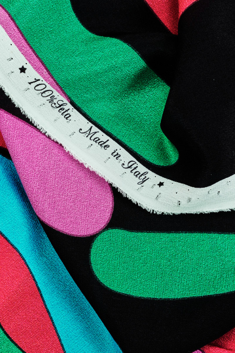 Crepe silk colorful tubes