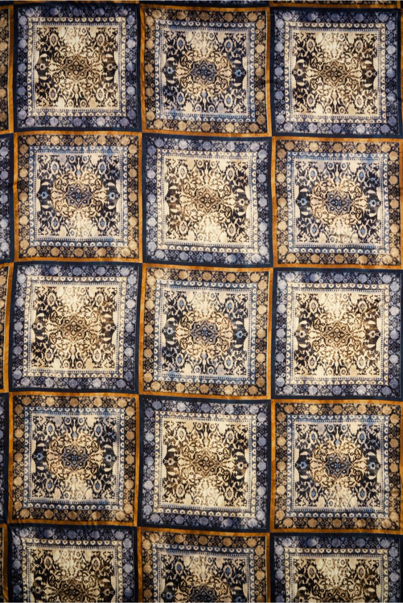Orientalische Quadrate aus Viskose