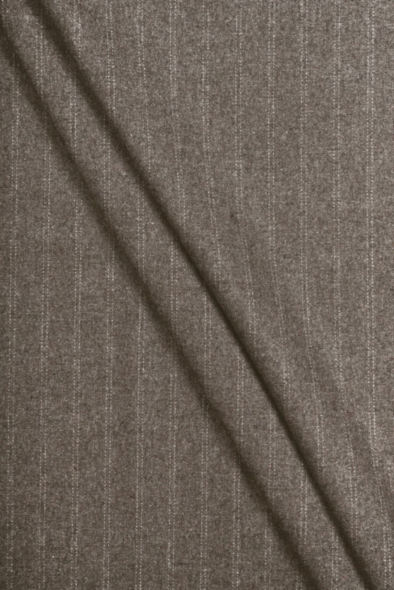 Striped wool grey-beige...