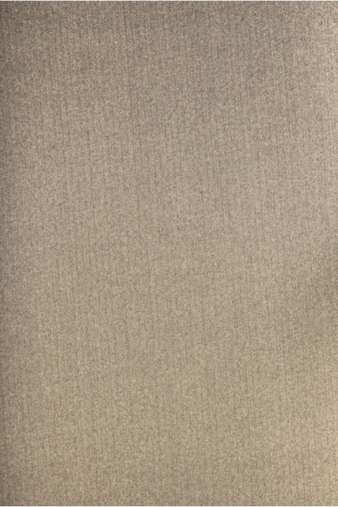Poly-uld lys beige i fiskebensmønster KUPON 120cm
