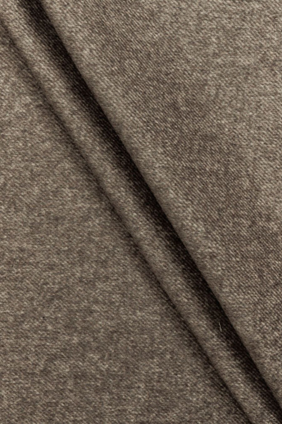 Braun melierte Polywolle