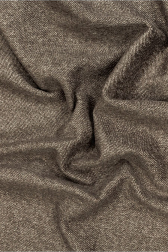 Brown melange polywool