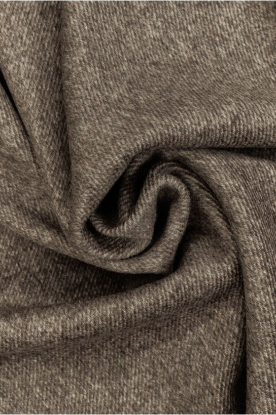 Braun melierte Polywolle