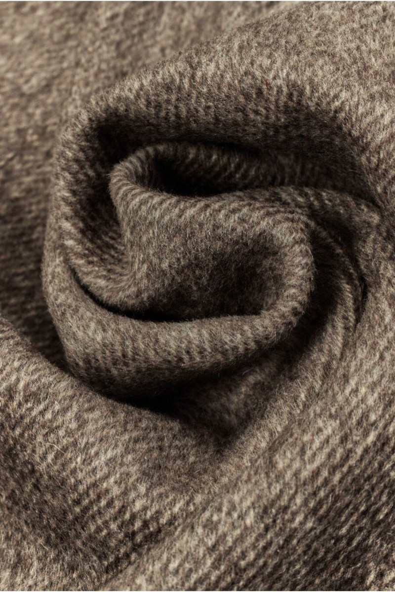 Brown melange polywool