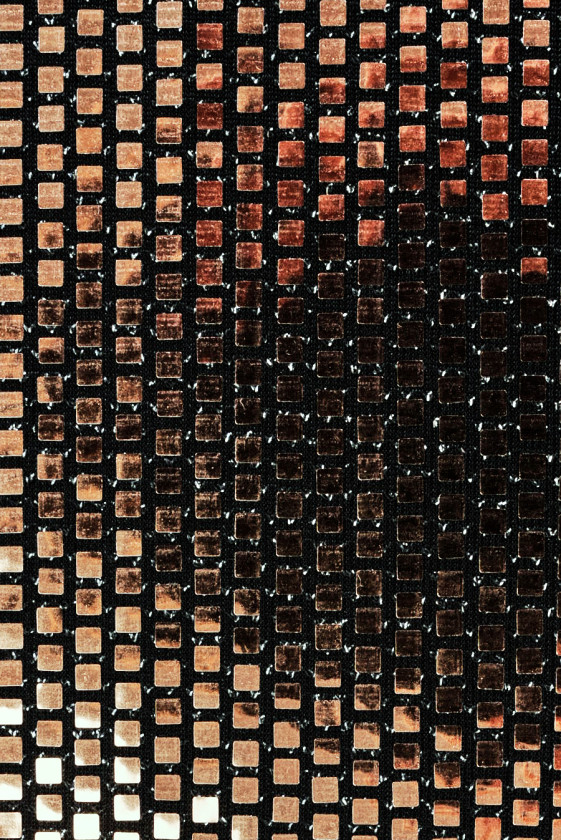 Evening knitwear golden squares