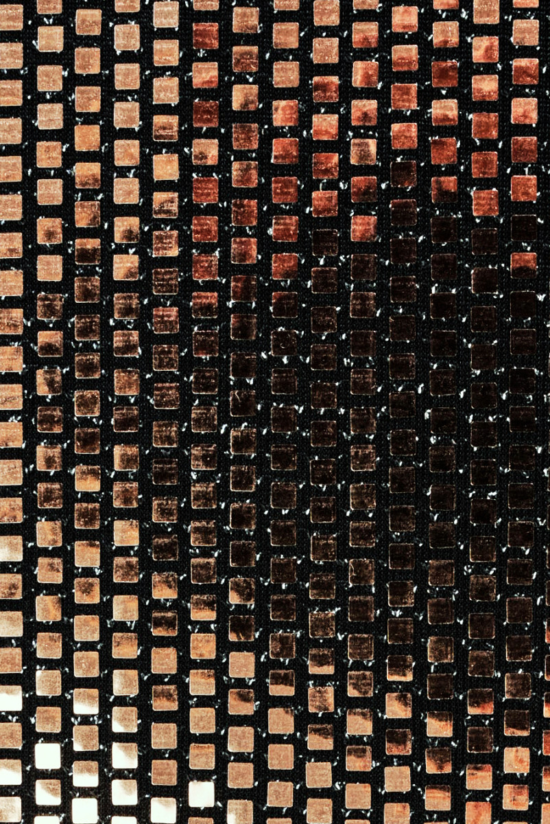 Evening knitwear golden squares