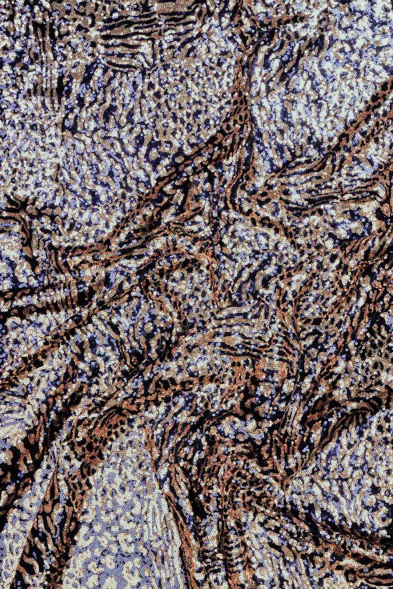 Marineblaue goldene Pailletten am Abend