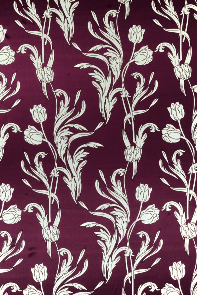 Silk satin white tulips