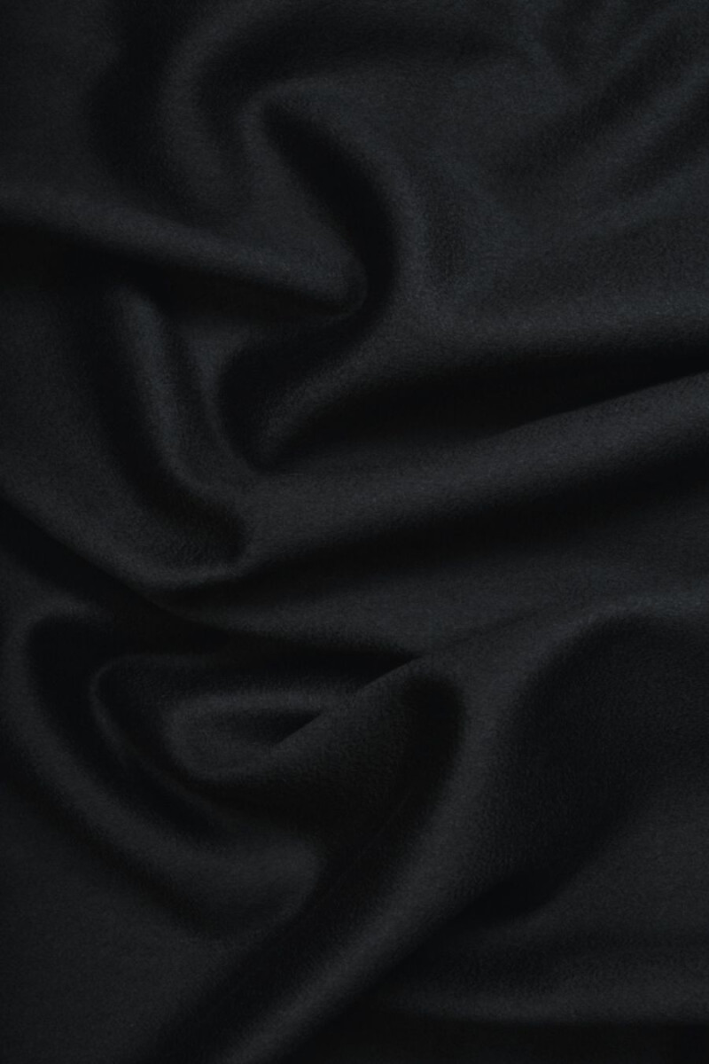 Coat wool with cashmere black COUPON 110cm