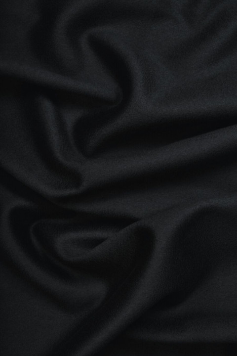 Cappotto lana con cashmere nero COUPON 110cm
