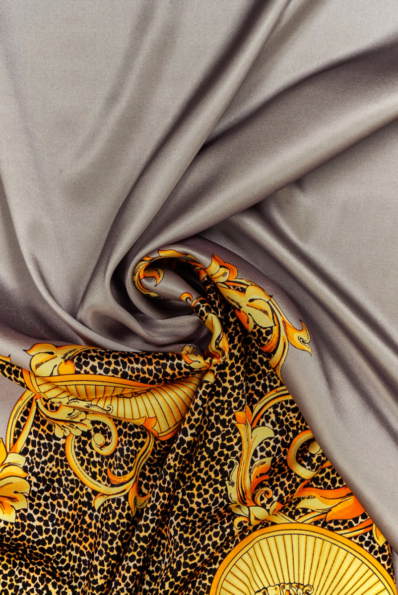 Hodvábna saténová zlatá ozdoba KUPÓNY