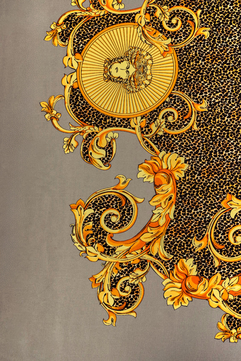 Seidensatin Gold Ornament GUTSCHEINE