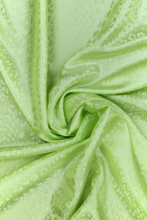 Lime leopard jacquard lining