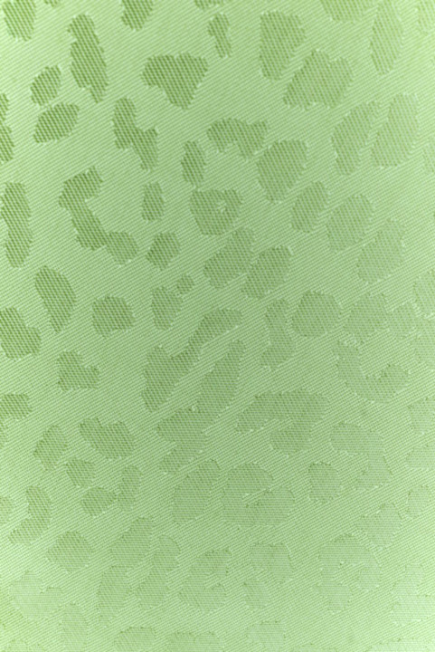 Lime leopard jacquard lining