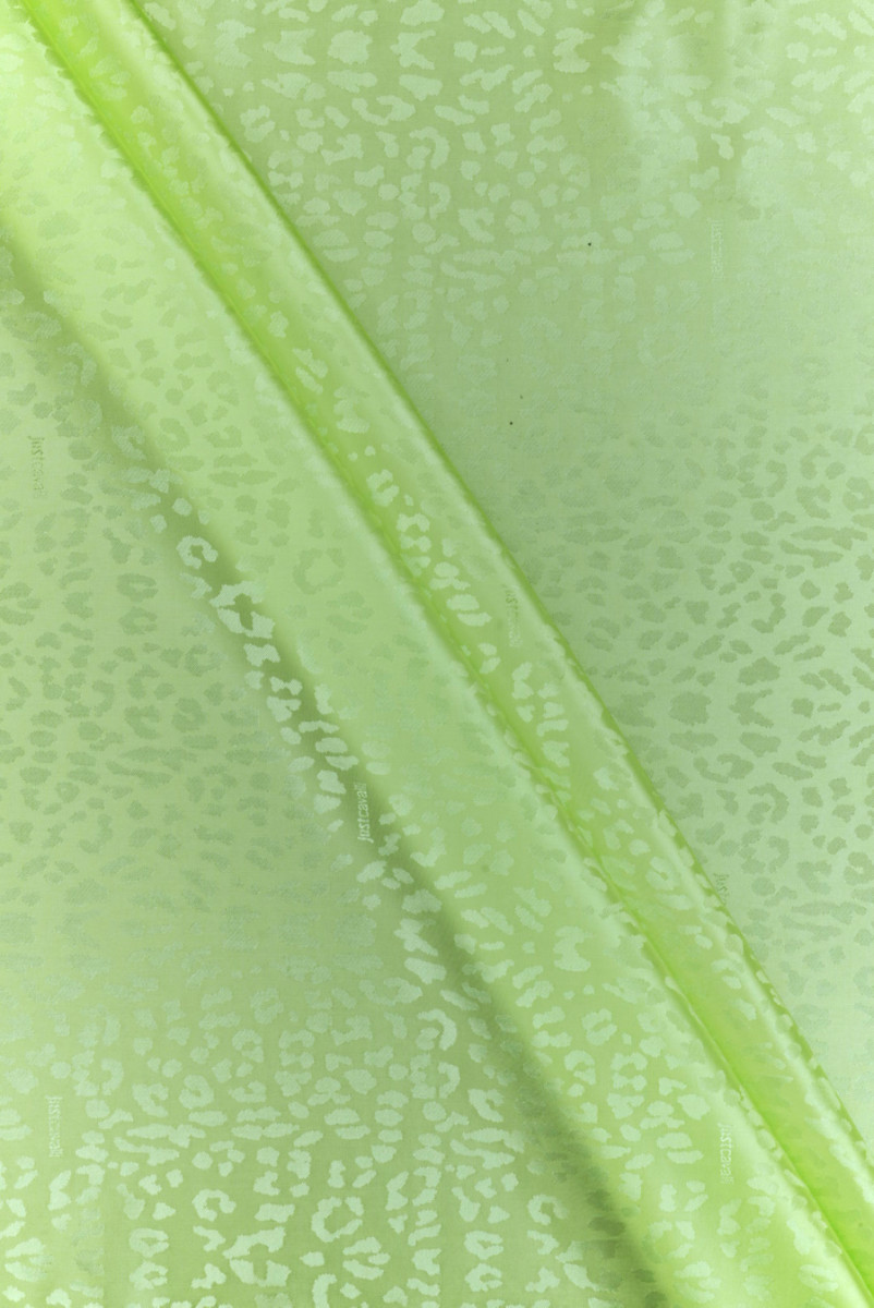 Lime leopard jacquard lining