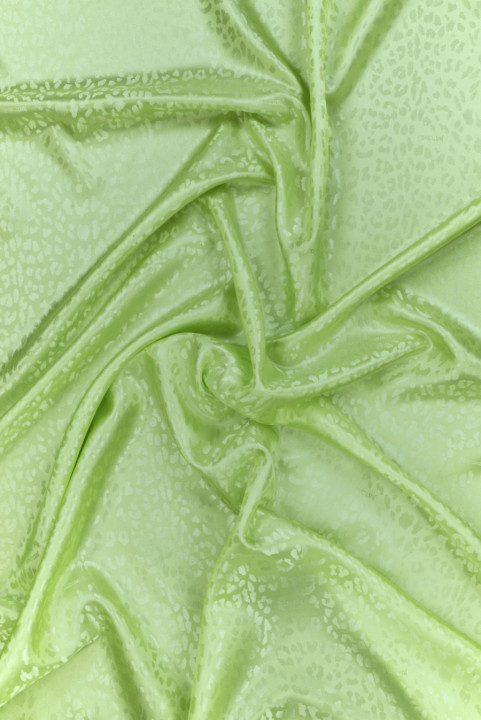 Lime leopard jacquard lining