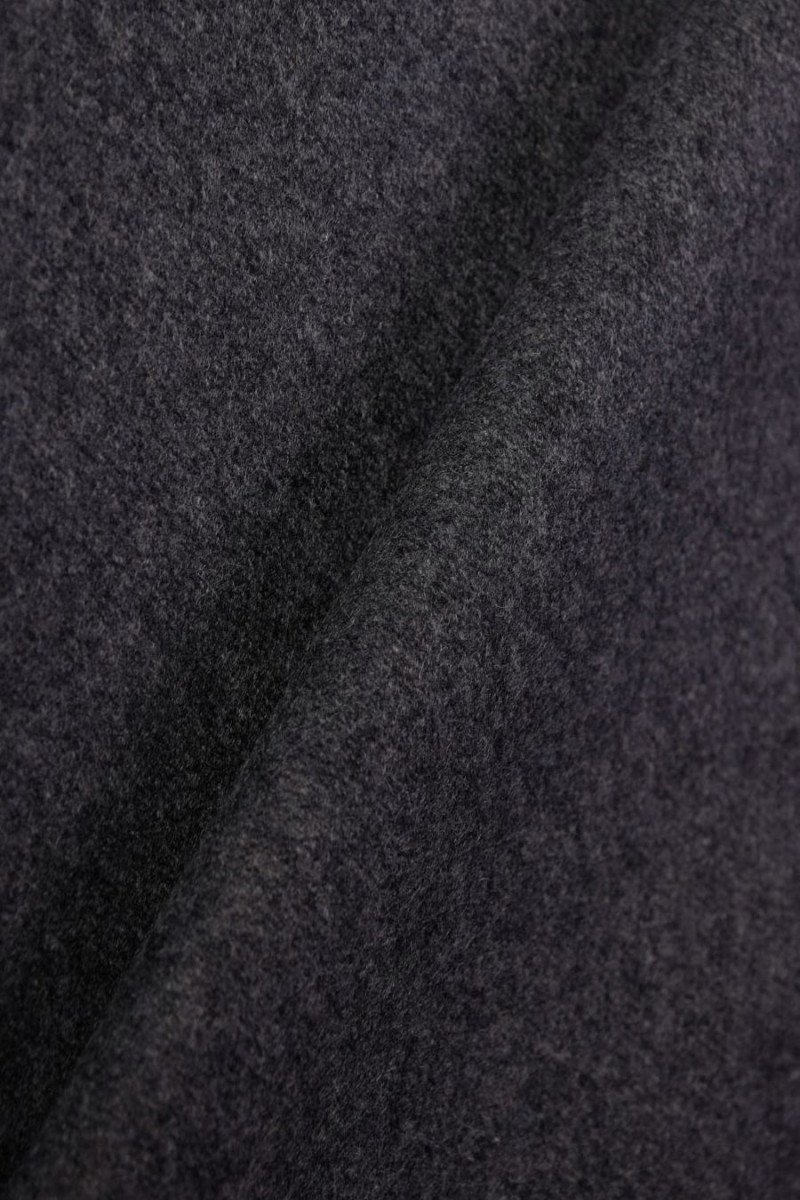 Coat wool with cashmere grey melange
