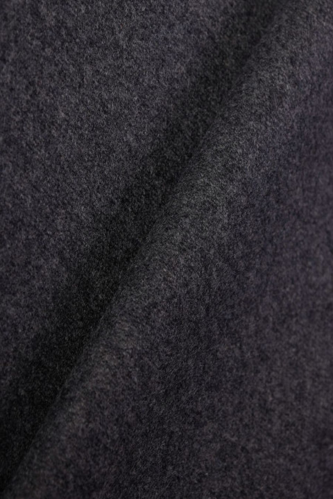 Coat wool with cashmere grey melange