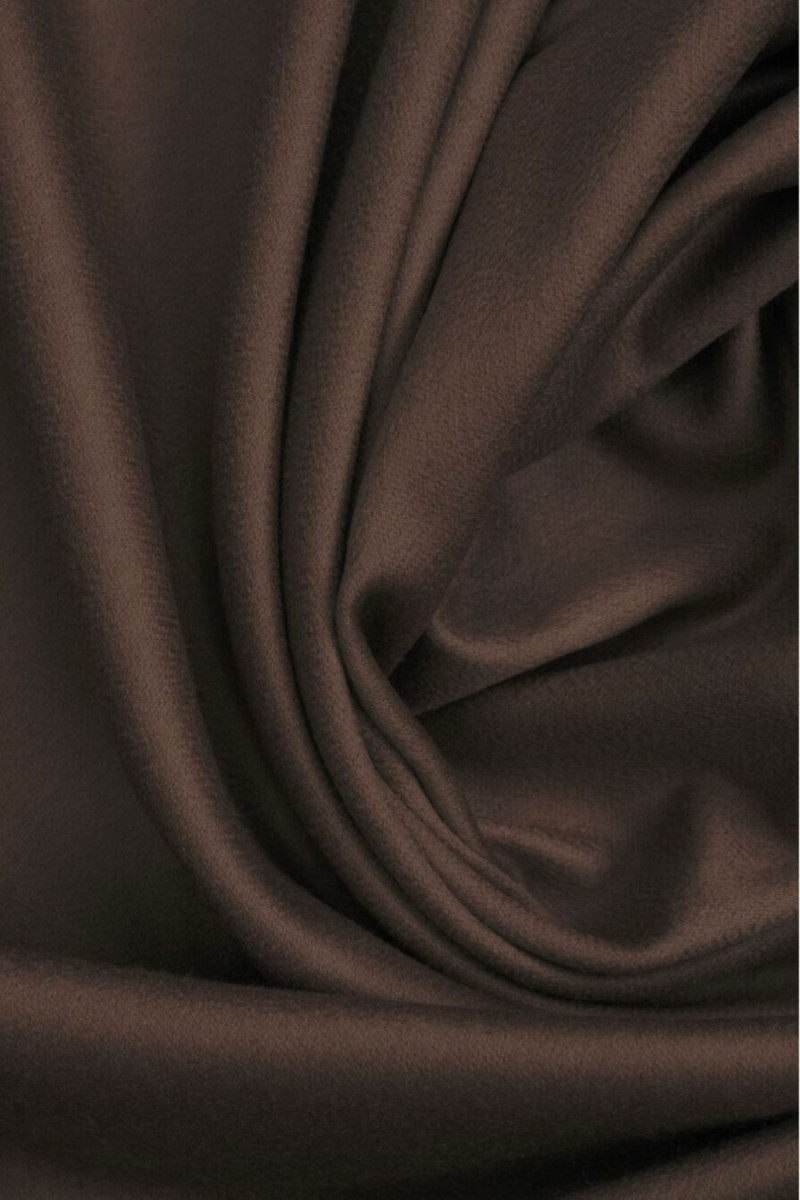 Coat wool with cashmere brown