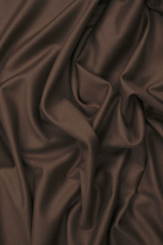 Coat wool with cashmere brown