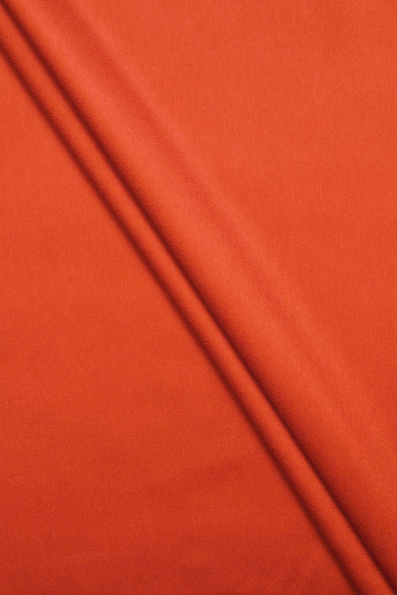 Coat wool red orange
