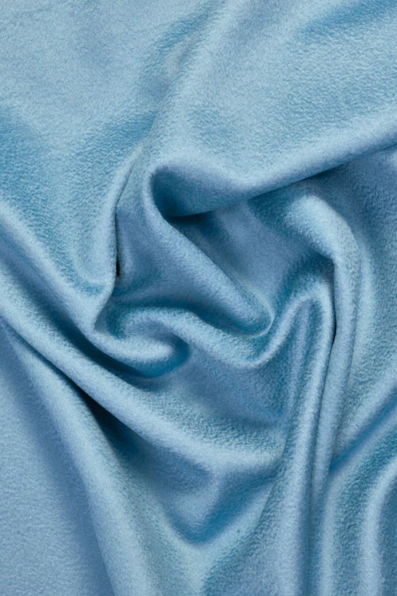 Coat wool with cashmere Zibellino blue