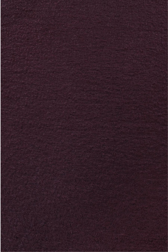 Coat alpaca with wool plum purple