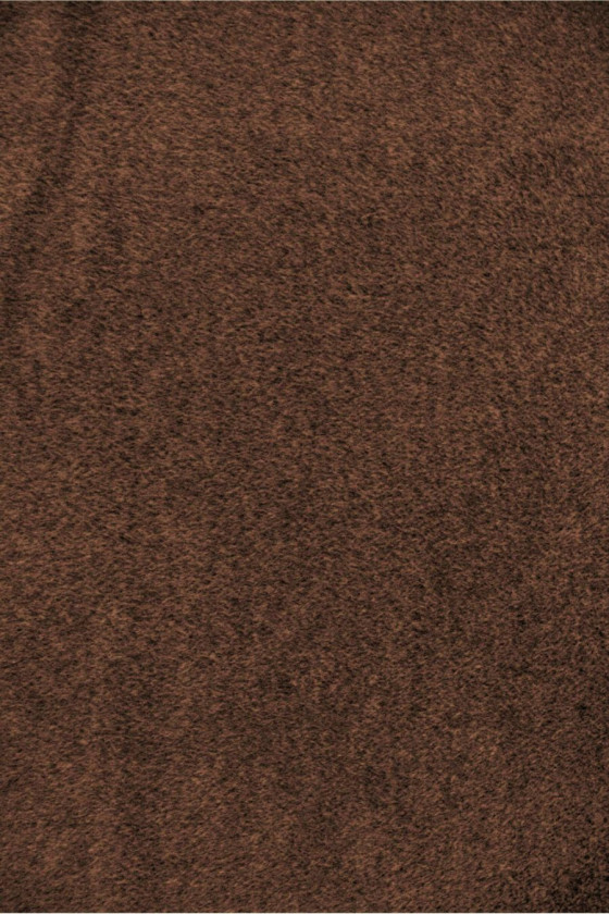 Coated alpaca with brown wool