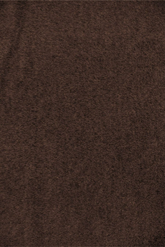 Coat alpaca with wool dark brown COUPON 160 cm