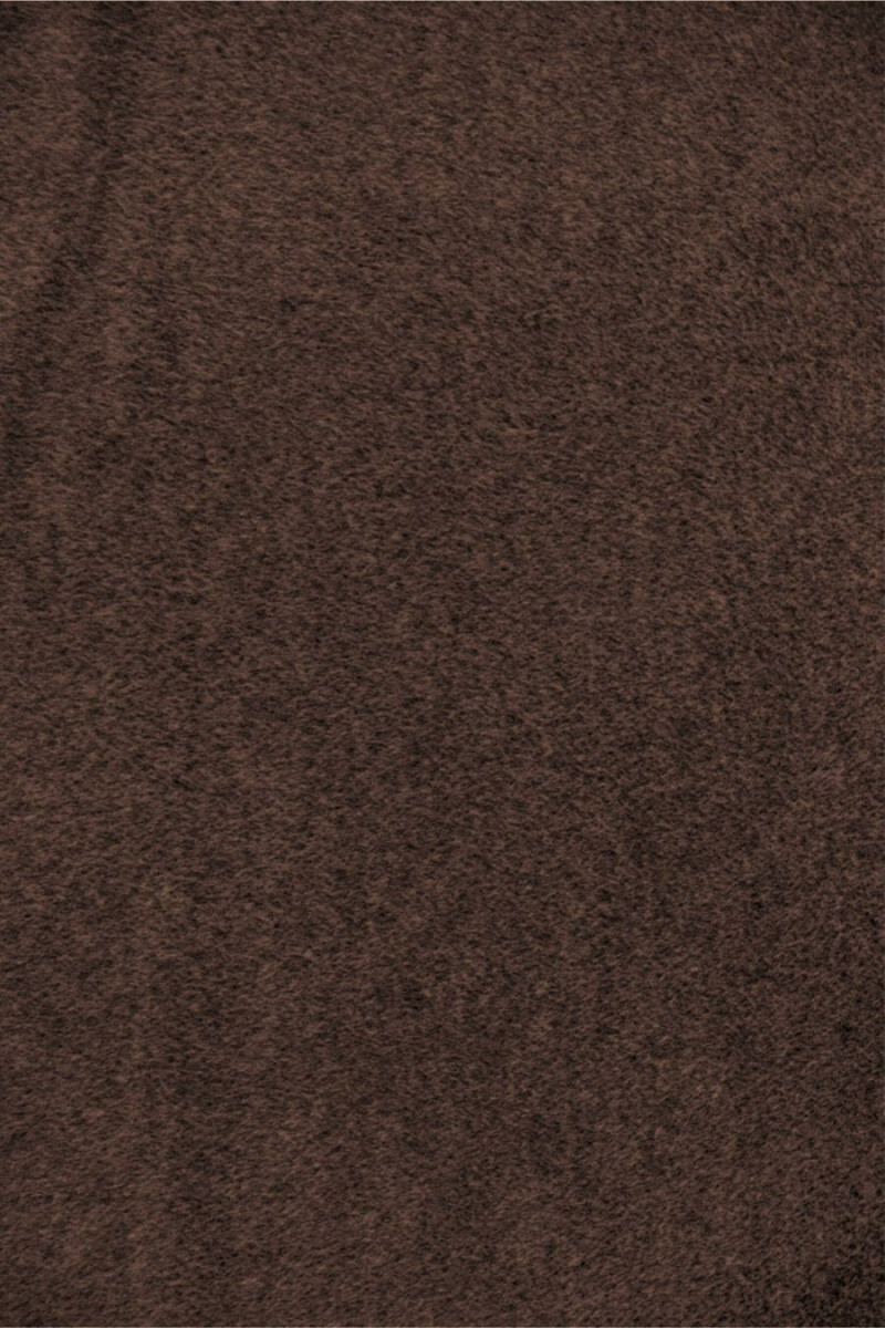 Coated alpaca with brown melange wool