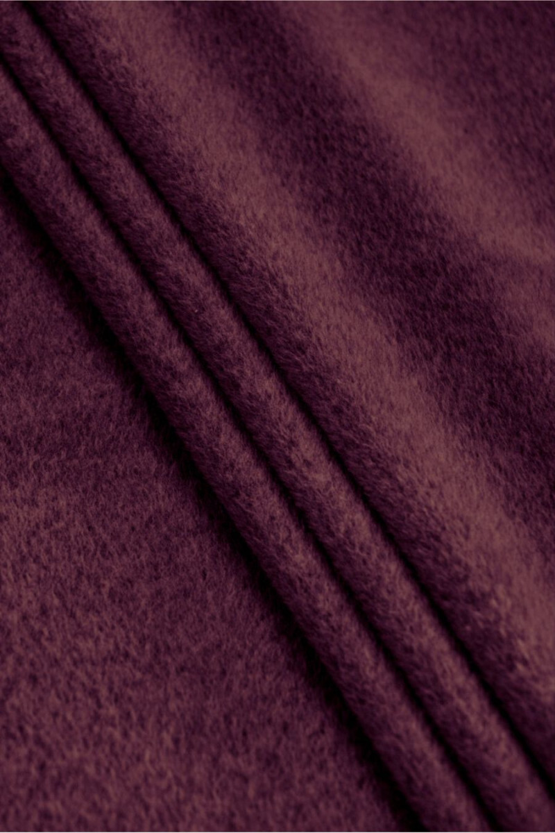 Coated alpaca with wool purple